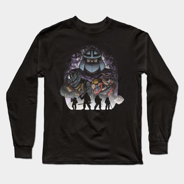 Ninjas villains Long Sleeve T-Shirt by Cromanart